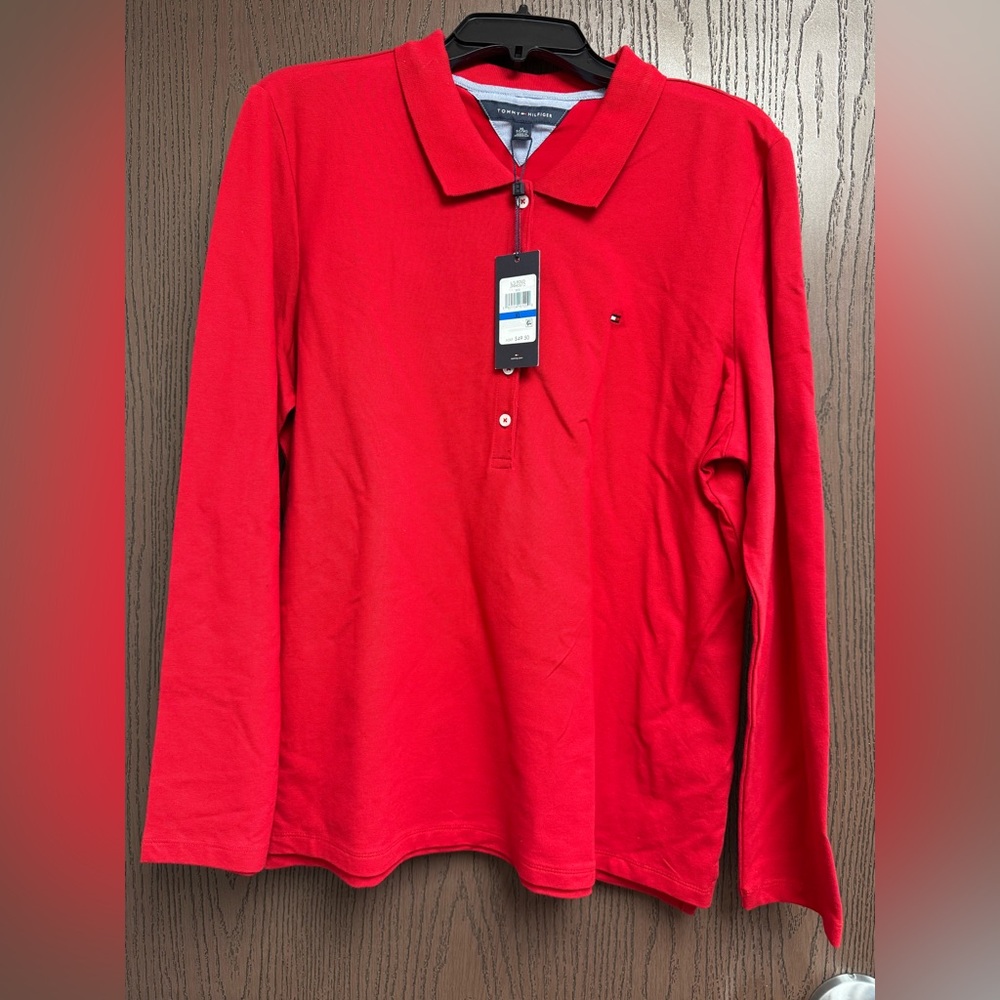 Tommy Hilfiger Women’s Vibrant Red Polo Shirt